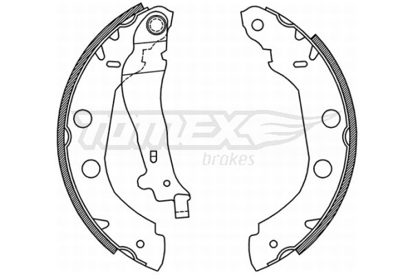 TOMEX Brakes TX 21-01 Brake Shoe Set
