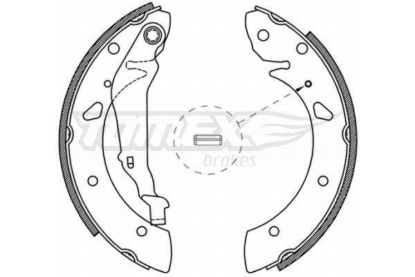 TOMEX Brakes TX 21-05 Brake Shoe Set