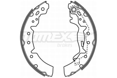 Brake Shoe Set TOMEX Brakes TX 21-06