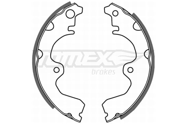TOMEX Brakes TX 21-08 Brake Shoe Set