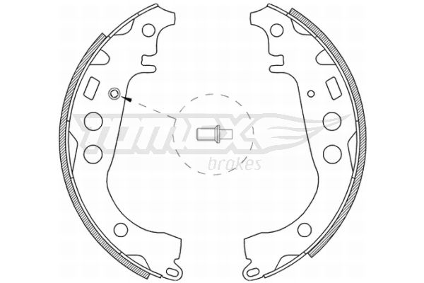 TOMEX Brakes TX 21-09 Brake Shoe Set