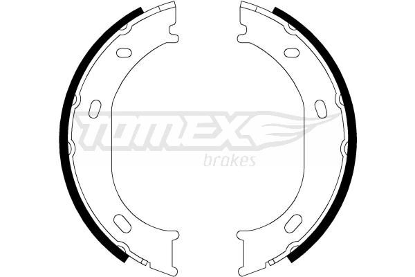 TOMEX Brakes TX 21-17 Brake Shoe Set