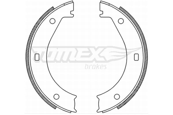TOMEX Brakes TX 21-25 Brake Shoe Set