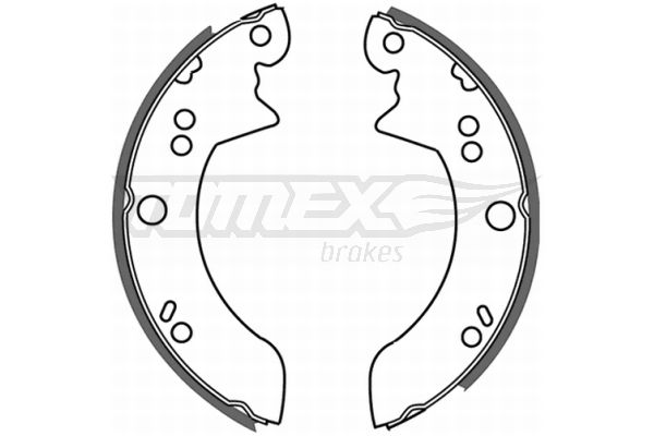 TOMEX Brakes TX 21-34 Brake Shoe Set