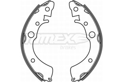 Brake Shoe Set TOMEX Brakes TX 21-35
