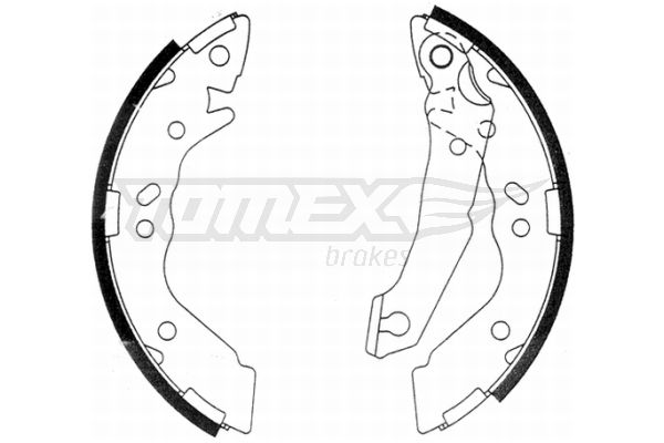 TOMEX Brakes TX 21-36 Brake Shoe Set
