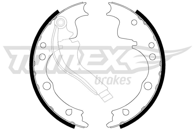 TOMEX Brakes TX 21-39 Brake Shoe Set