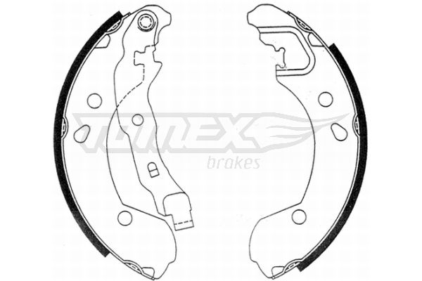 TOMEX Brakes TX 21-48 Brake Shoe Set