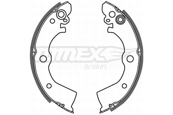 TOMEX Brakes TX 21-50 Brake Shoe Set