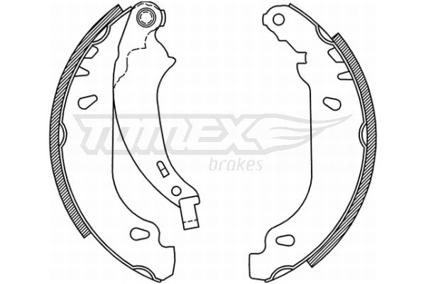 TOMEX Brakes TX 21-52 Brake Shoe Set