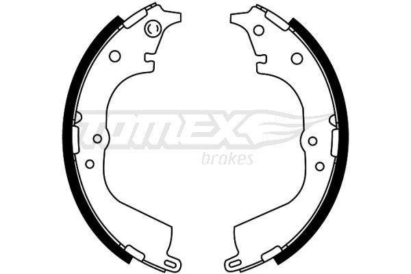 TOMEX Brakes TX 21-55 Brake Shoe Set