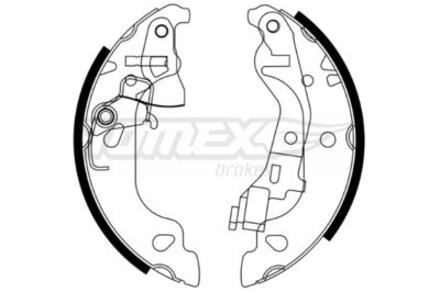 Brake Shoe Set TOMEX Brakes TX 21-58