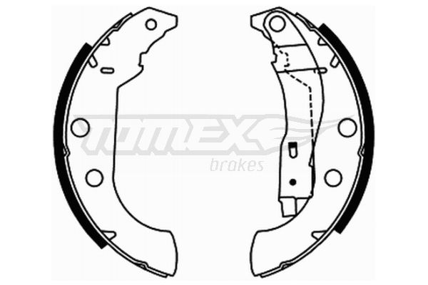 TOMEX Brakes TX 21-67 Brake Shoe Set
