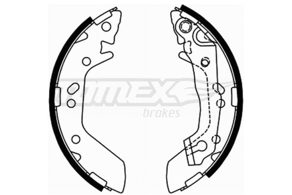 TOMEX Brakes TX 21-70 Brake Shoe Set