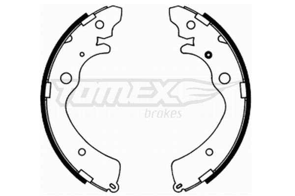 TOMEX Brakes TX 21-74 Brake Shoe Set