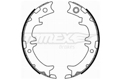 Brake Shoe Set TOMEX Brakes TX 21-76