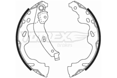 Brake Shoe Set TOMEX Brakes TX 21-82