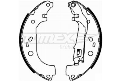 Brake Shoe Set TOMEX Brakes TX 21-98