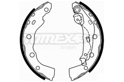 Brake Shoe Set TOMEX Brakes TX 22-00