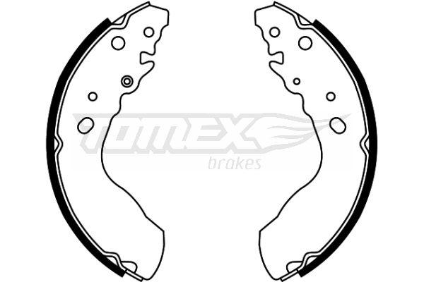 TOMEX Brakes TX 22-03 Brake Shoe Set