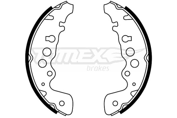 TOMEX Brakes TX 22-04 Brake Shoe Set