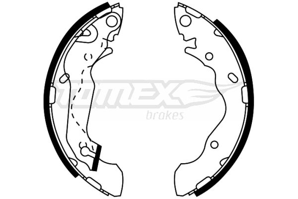 TOMEX Brakes TX 22-05 Brake Shoe Set