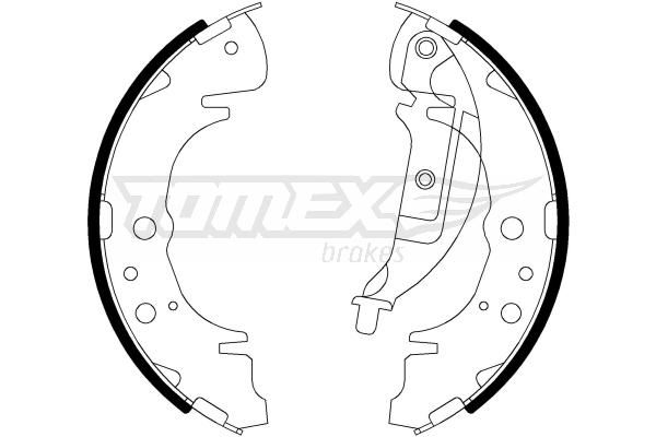 TOMEX Brakes TX 22-06 Brake Shoe Set