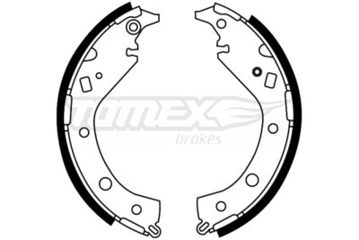 Brake Shoe Set TOMEX Brakes TX 22-07