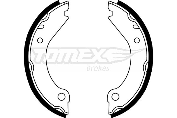 TOMEX Brakes TX 22-08 Brake Shoe Set
