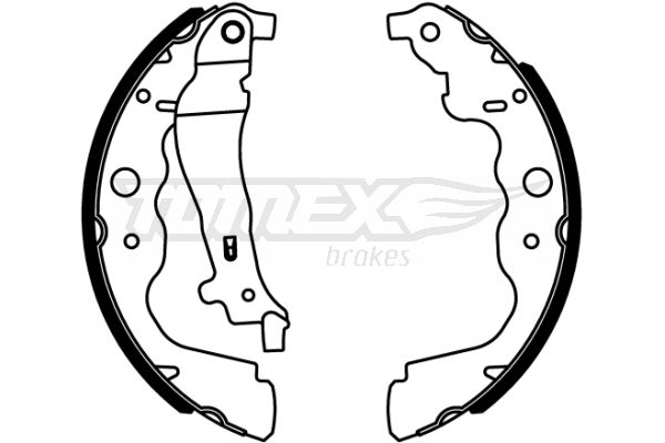 TOMEX Brakes TX 22-18 Brake Shoe Set