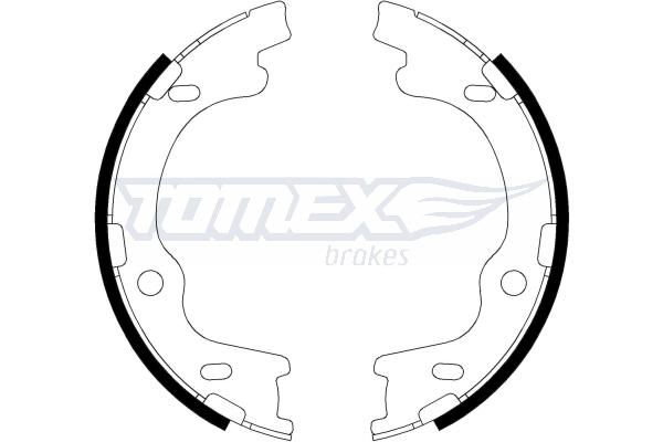 TOMEX Brakes TX 22-20 Brake Shoe Set