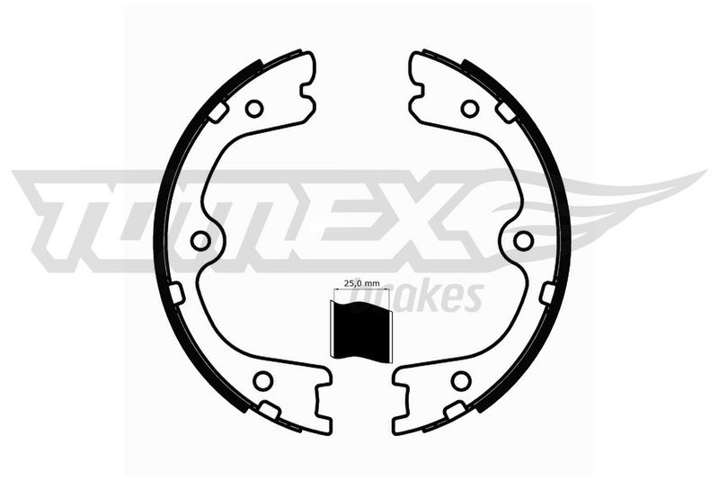 TOMEX Brakes TX 22-23 Brake Shoe Set