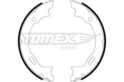 Brake Shoe Set TOMEX Brakes TX 22-27