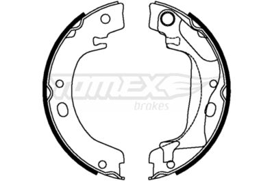 Brake Shoe Set TOMEX Brakes TX 22-28