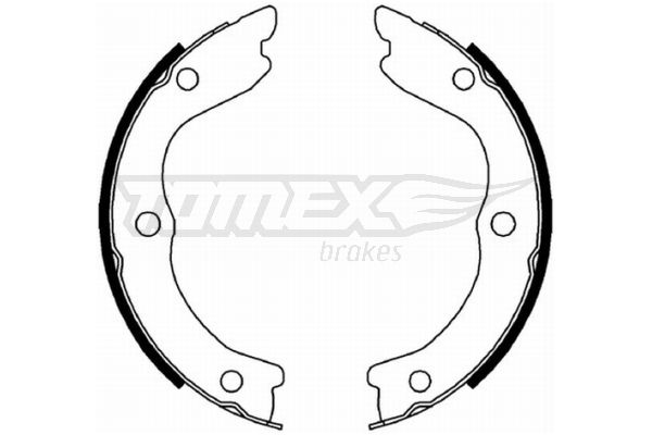 TOMEX Brakes TX 22-30 Brake Shoe Set