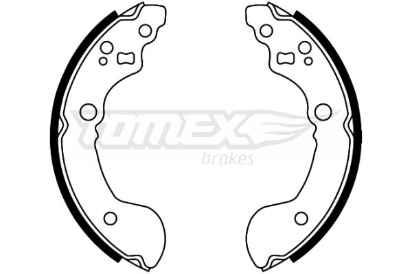 TOMEX Brakes TX 22-31 Brake Shoe Set