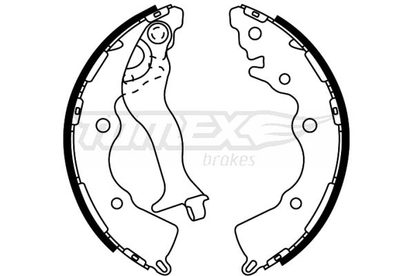 TOMEX Brakes TX 22-35 Brake Shoe Set