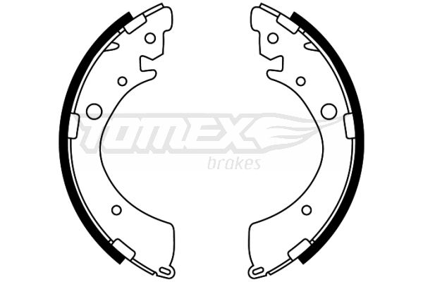 TOMEX Brakes TX 22-40 Brake Shoe Set
