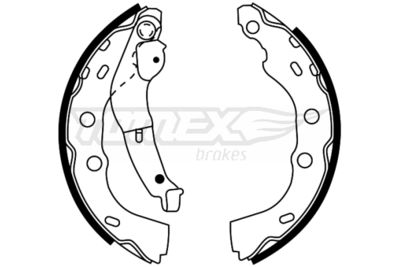 Brake Shoe Set TOMEX Brakes TX 22-45