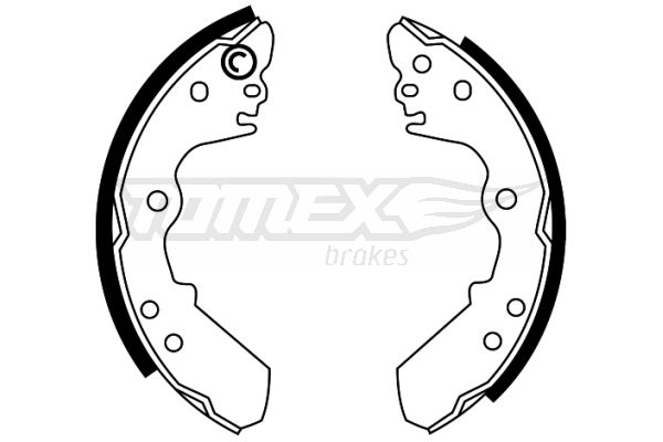 TOMEX Brakes TX 22-47 Brake Shoe Set