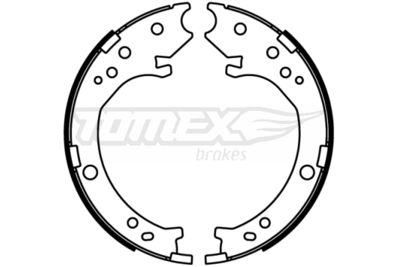 Brake Shoe Set TOMEX Brakes TX 22-51