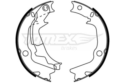 Brake Shoe Set TOMEX Brakes TX 22-53