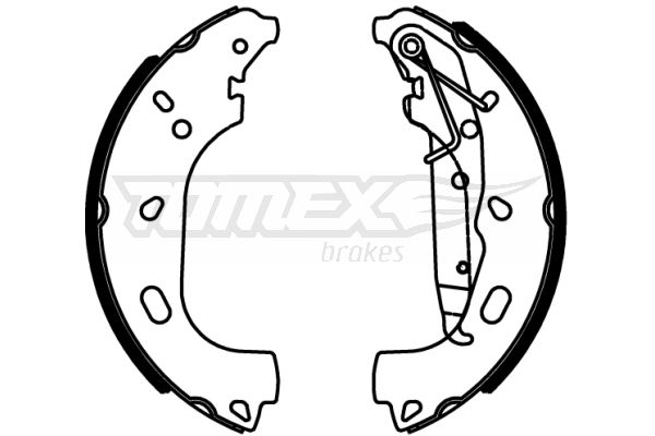 TOMEX Brakes TX 22-57 Brake Shoe Set