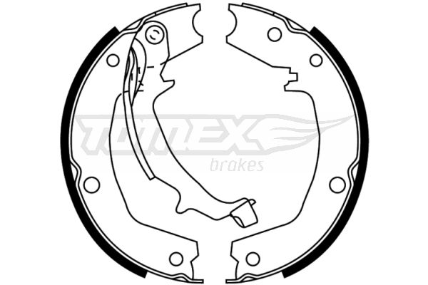TOMEX Brakes TX 22-72 Brake Shoe Set