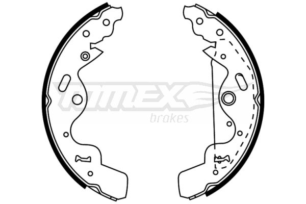 TOMEX Brakes TX 22-75 Brake Shoe Set