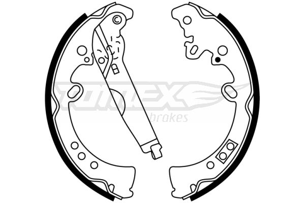 TOMEX Brakes TX 22-76 Brake Shoe Set