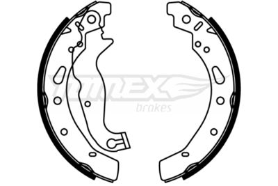 Brake Shoe Set TOMEX Brakes TX 22-80