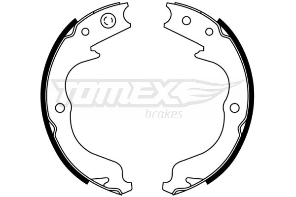 TOMEX Brakes TX 22-81 Brake Shoe Set