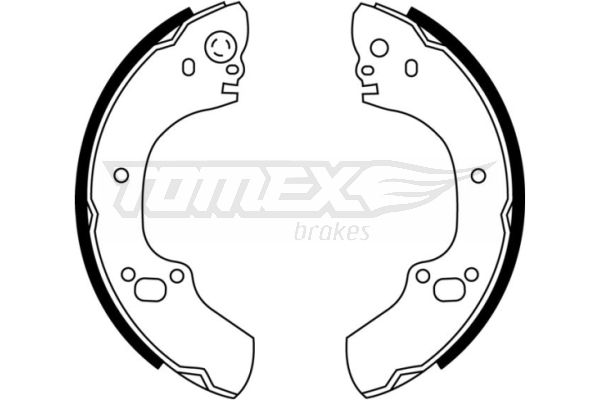 TOMEX Brakes TX 22-88 Brake Shoe Set