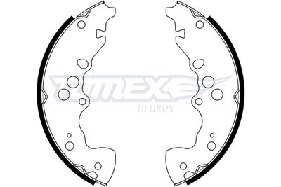 Brake Shoe Set TOMEX Brakes TX 22-95